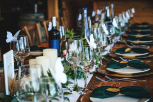 Private event table setting
